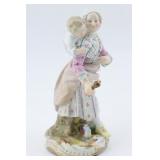 Meissen Mother & Daughter w/ Books & Bottles Fig.