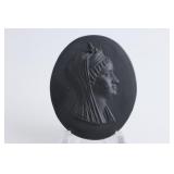 Wedgwood Basalt Medallion of Woman