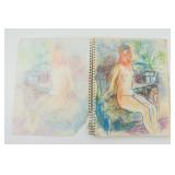 1986 Sketchbook of Pastel Figures and Still Lifes