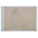 1974 Lou Marak Graphite on Paper