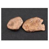 Two Copper Specimens from Michigan, 7.5g