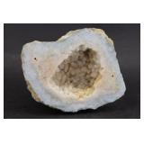 Quartz Geode with Calcite Half