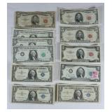 Silver Certificates - 1976 $2 Bill Currency Lot