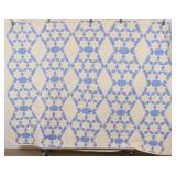 Blue and White Patchwork Quilt