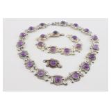 Adan Alvarado Amethyst & Silver Set