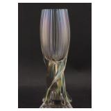 Iridescent Footed Vase