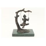 Auguste Moreau "Fairy on Swing" Bronze