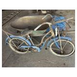 Vintage girlï¿½s blue bike