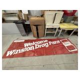 Winston outside paper sign, Triple "F" Feeds,