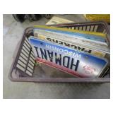 license plates in basket