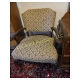 vintage upholstered arm chair