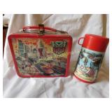 vintage metal transformers lunch box w thermos