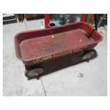 vintage red wagon radio flyer