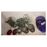 Candle holders, vases, misc