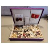 Costume Jewelry in Jewelry Box