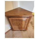 Oak Corner Cabinet