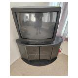 Tv Stand with a JVC TV