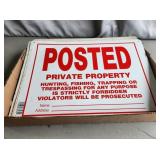 17 Private Property Signs/ Metal