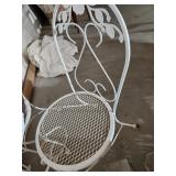 2 chair rod iron outdoor table set