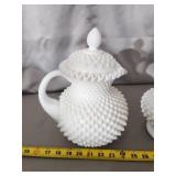 Milk glass Hobnail