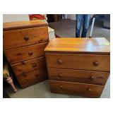 Set of pine dressers