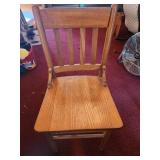 Oak Chair - 16" x 16 1/2" x 34"