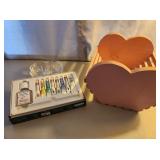 Oil Paint Set, Sweet Dish & Wooden Decorative Box