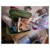 2 Totes of Hand Bags & Hangers