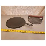 Wagner Cast Iron Griddle & Press