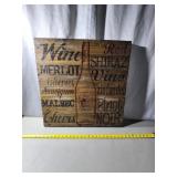 Wooden Wine Sign