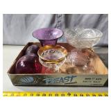 Box of Decorative Glassware