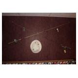 Vintage Fishing Rods & Hat