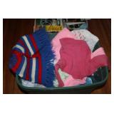 Tote with Childrens Knitted Items