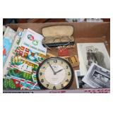 Vintage Maps, Westclox Clock & More