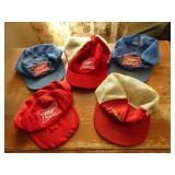 Lot of 5 Vintage Miller High Life Hats - As