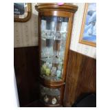 Corner Curio Cabinet - Contents NOT Included -