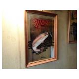 Vintage Miller High Life Wisconsin Rainbow Trout