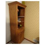 Oak Cabinet with Shelves