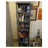 Steel Shelving Unit with Contents