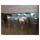 Grouping of Pheasant Bar Glasses