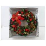 14" New In Box Faux Christmas Wreath