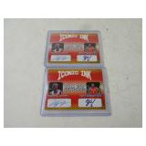 Lot of 2 Iconic Ink Dual Cuts Michael Jordan Zion