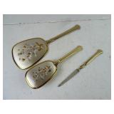 Vintage Vanity Mirror Brush & File Set