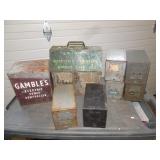 Lot of Misc. Vintage Metal Boxes & Chests