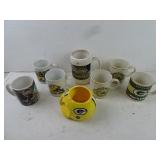 Lot of Misc. Green Bay Packers Mugs - As is/Dirty