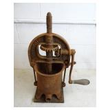 Antique Enterprise Mfg. Cast Iron Fruit Press