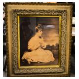 Fancy framed young lady print