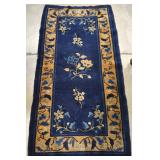 Antique chinese 30"x58" oriental rug