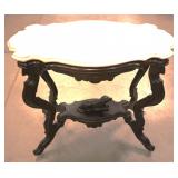 Scarce carve dog base Victorian tables