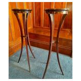 Fine Arts mahogany tall pedestals